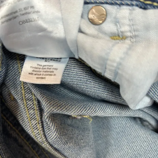 We The Free Maggie Button Fly Denim‎ Cropped Jeans Womens Size 25 Frayed Hem - Image 7