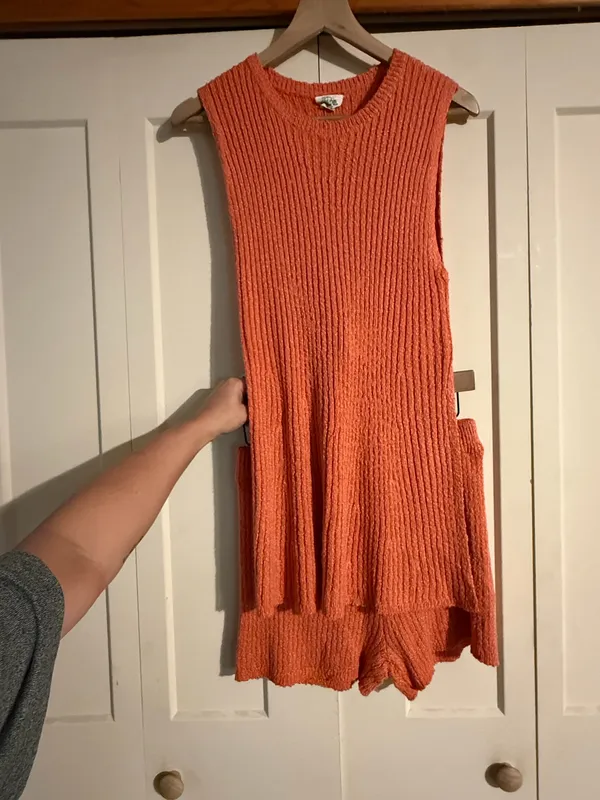 New Me two piece knit set Orange Size M - Image 2