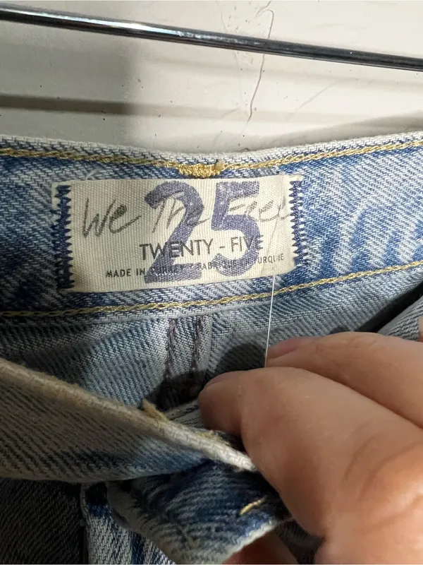 We‎ The Free Revolve Maggie Button Fly 90’s Retro Distressed Denim Shorts - Image 5