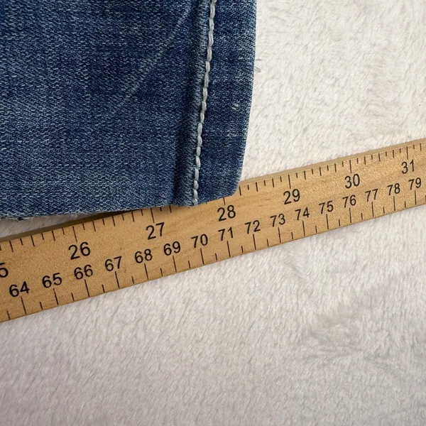 BKE 32S 32 Short Jeans Aiden Bootleg Boot Mid Rise Contrast Stitch Medium Wash - Image 14