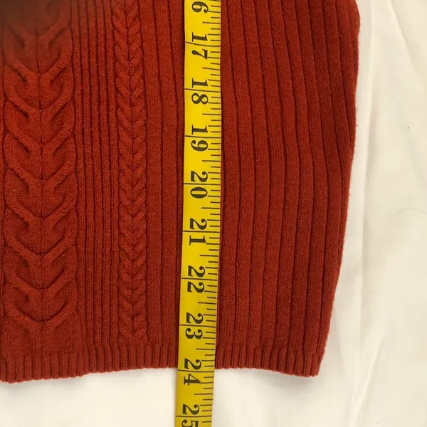 East 5th Y2K Preppy Office siren core Brown & white collared sweater shirt top blouse Long sleeve #minimalist dark academia - Image 7