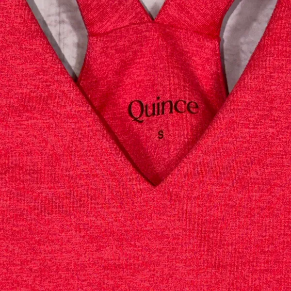 Quince Small Ultra-Soft V-Neck Cropped Tank - Image 2