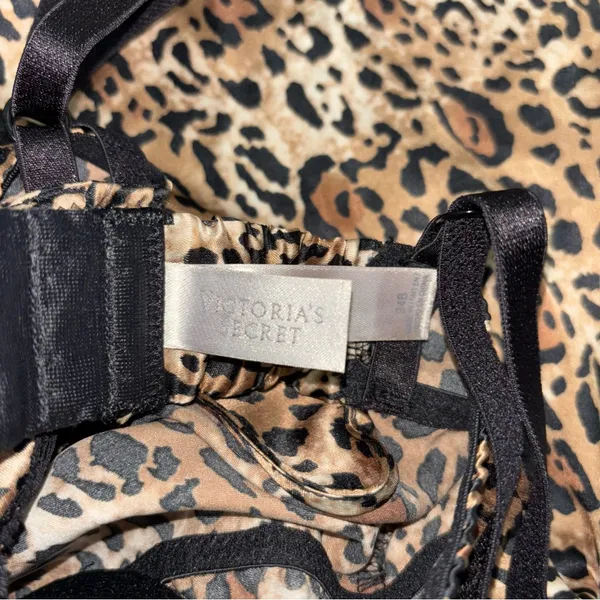 Victoria’s Secret Y2K Leopard Satin Mini Slip Dress - Image 4