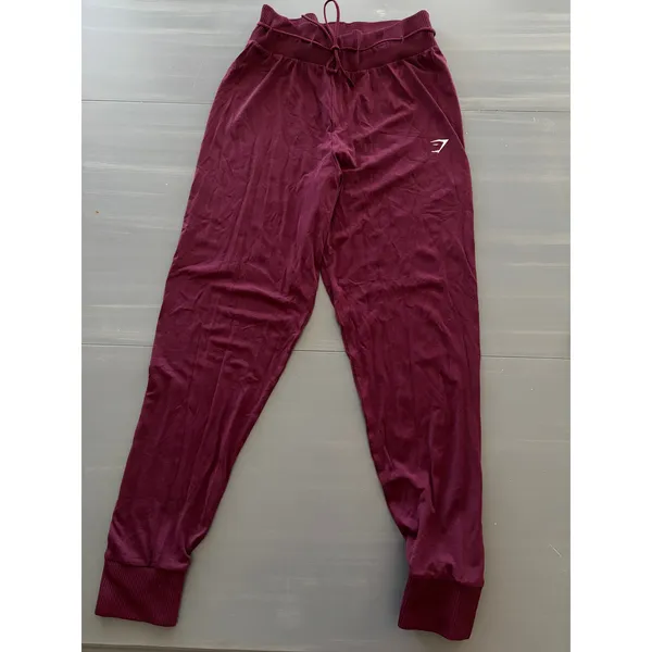 Gymshark Vital Seamless 2.0 Joggers Baked Maroon Womens Medium - Image 2