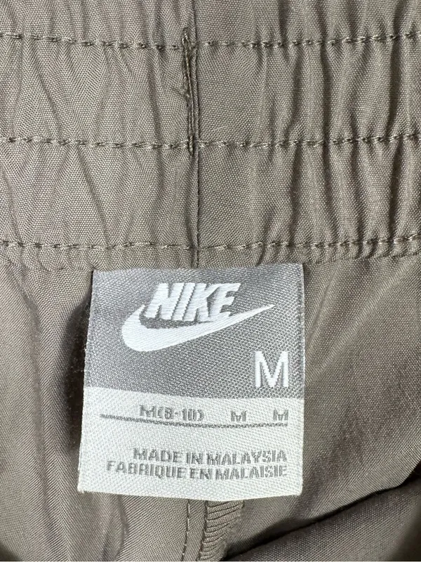 Nike Track Pants Women Medium Gray White Side Stripe Drawstring Athletic‎ - Image 8