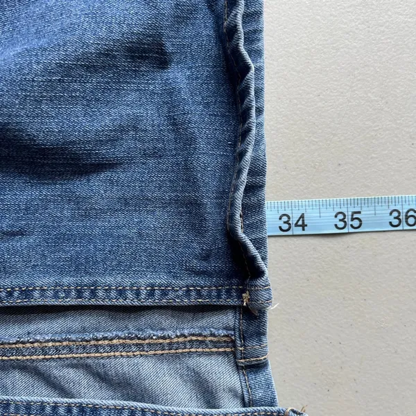 Rachel Zoe Womens Denim Midi Denim Skirt Medium Wash Front Slit Size 6 Blue Jean - Image 6