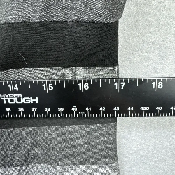 Calvin Klein Sheath Dress 12 Gray Black Stripe Classic Work Office NO BELT - Image 7