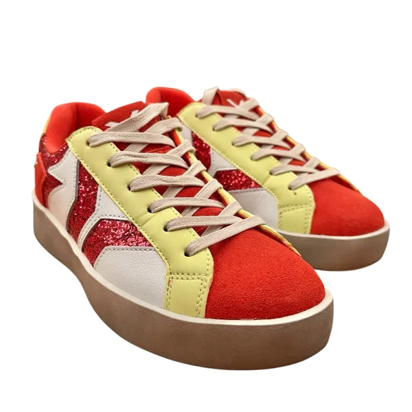 Culture of Brave COB Wing Play Hi Star Glitter Platform Sneakers Size 8 8.5 - Image 4