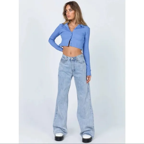 Princess Polly Blue Downtown Top - Image 6