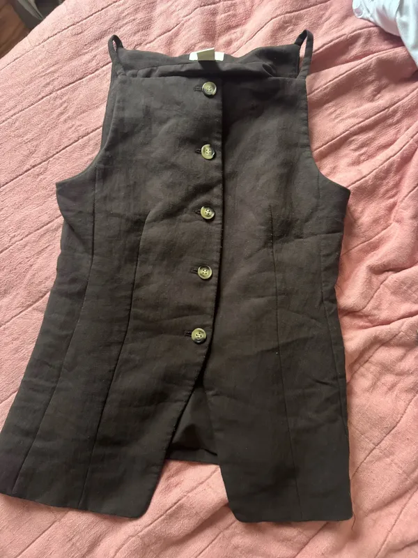 H&M Brown Blazer Top - Image 2