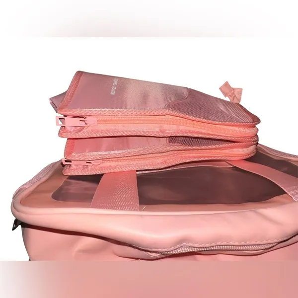 Cute Pink Travel Season Washbag Set w/ Mesh Pouches - Toiletry Organizer - Image 3