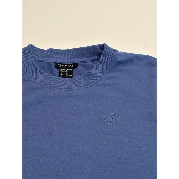 Ariat Women's Blue Crewneck Sweatshirt Medium Western Casual Pullover - Image 2