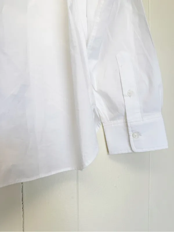 NWT J. CREW Jules Ruffle Collar Shirt Cotton Poplin White - Image 8