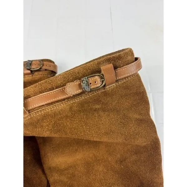 Zodiac‎ USA Women's Brown Suede Leather Tall Boots Size 8 M - Image 4