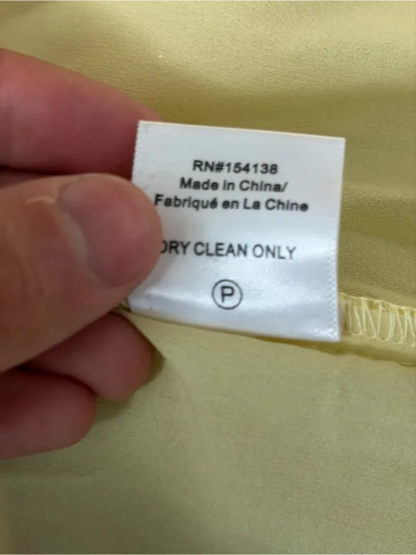 Staud yellow sequined gown wedding guest strapless party event Casey dress sz 16 - Image 14