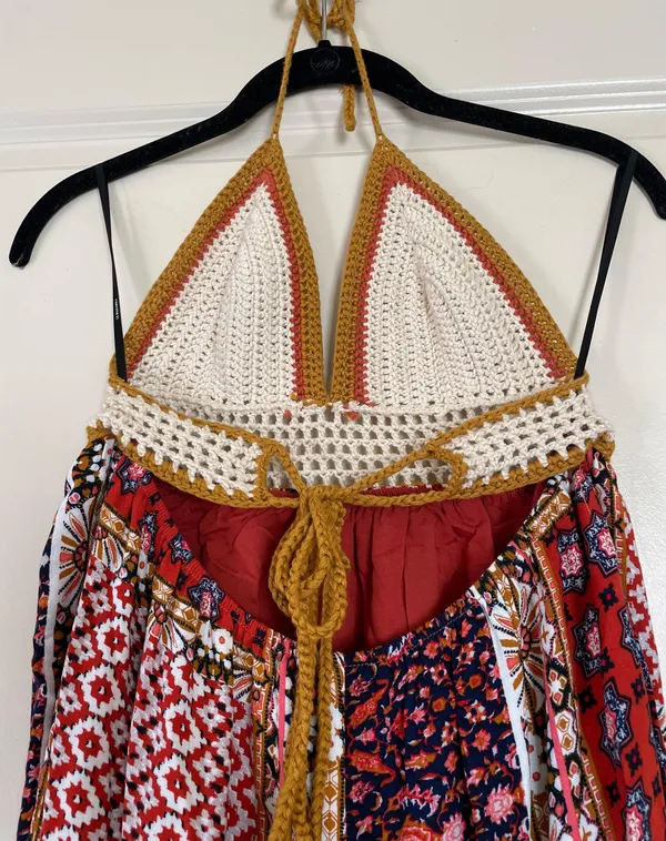 Crochet Top Maxi Dress Multiple - Image 5