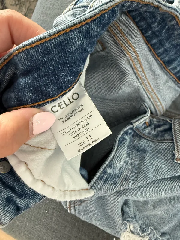 Cello Light Wash Jeans Distressed - Image 3