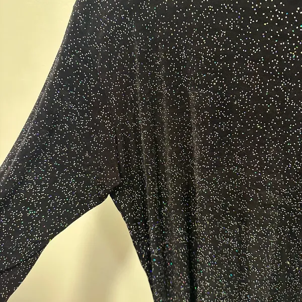 Vintage impressions Glittering Black Women's top size large! - Image 5