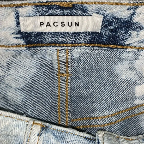 Pac Sun 90s boyfriend high rise straight leg bleached jeans sz 23 - Image 7