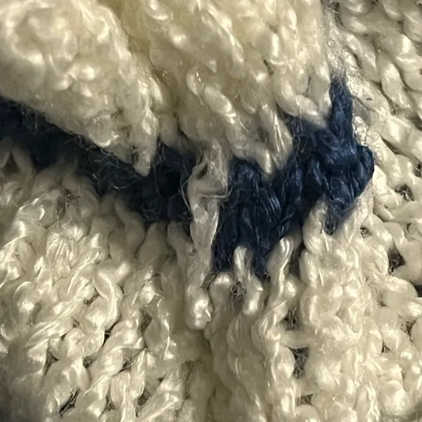 Simply Southern Coastal Striped Cardigan Blue White Preppy Knit Sweater Size L - Image 10