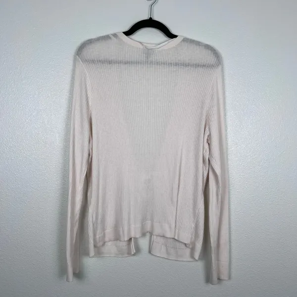 Torrid Women Super Soft Tie-Front‎ Cardigan Ivory Ribbed Knit Sweater 2X - Image 7
