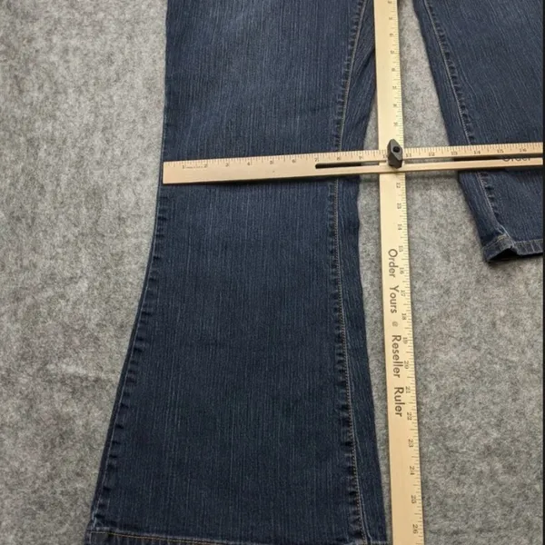 Venezia Vintage Flare Jeans Dark Wash High Rise Plus Size 20P - Image 8