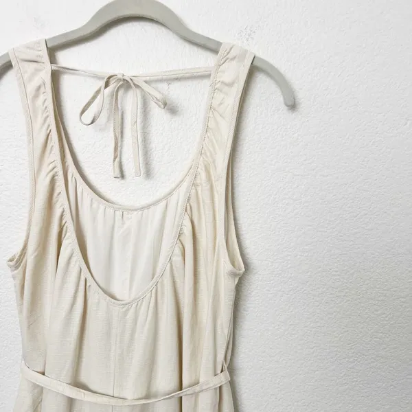 [Urban Outfitters] Cream Linen Blend Open Back Sleeveless Palmer Jumpsuit Sz XS - Image 10