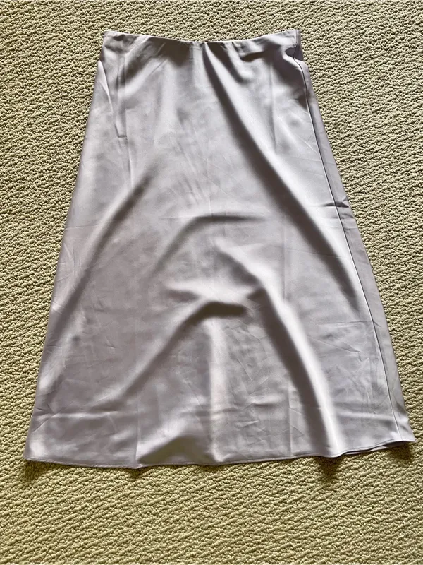 NwoT J. Crew Lavender Whimsigoth Gwyneth Satin Slip Skirt size S - Image 6