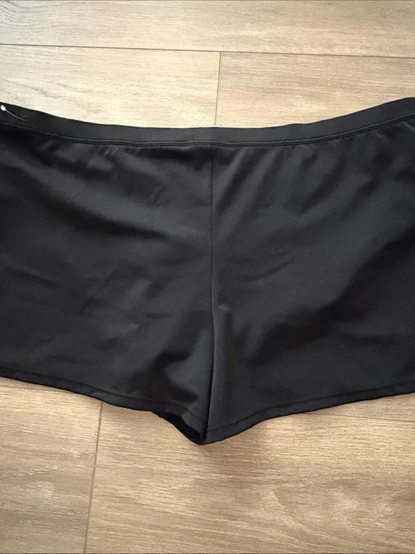 Nike Women’s Black Swim Shorts with White Swoosh - Image 4