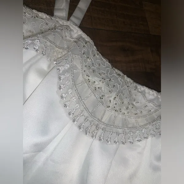 Rya Primrose beaded Chemise Nwt M slip satin anthro wedding sexy lingerie $150 - Image 7