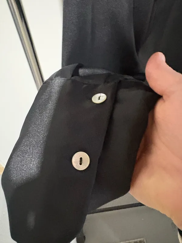 ZARA Satin Blouse Button Down - Image 5