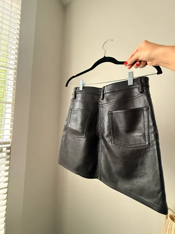Aritzia Wilfred Leather Skirt - Image 2