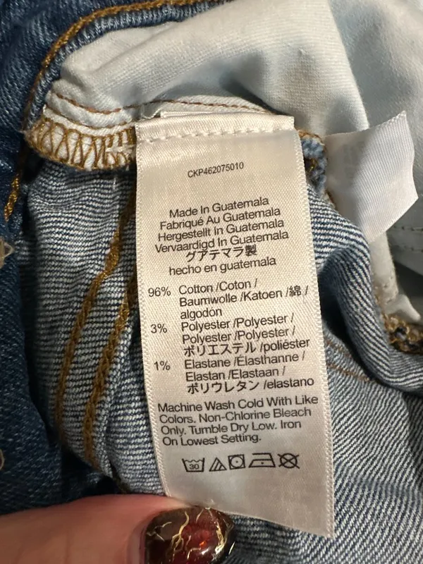 Madewell The Momjean High Rise Tapered Ankle Jeans Blue 29 - Image 6