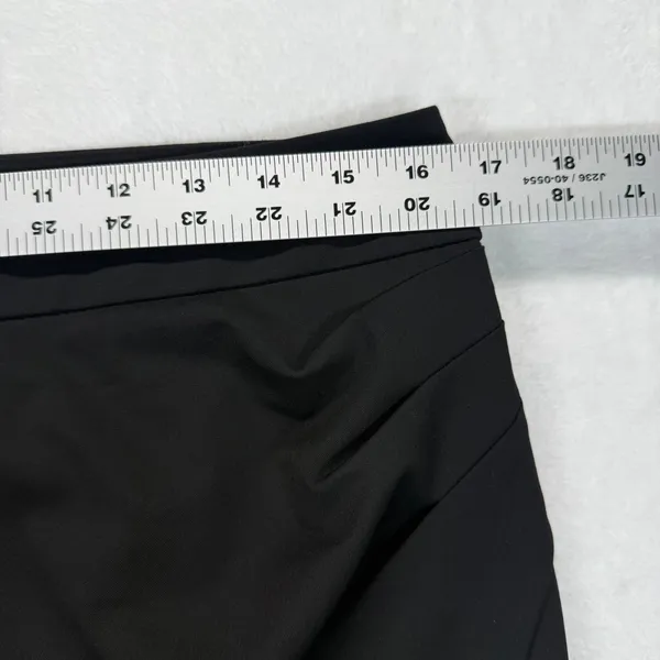 Trina Turk Mini Skirt Black Asymmetrical Fitted Career Party‎ Size 8 - Image 2