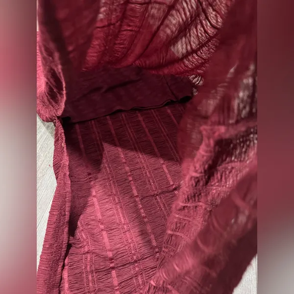 Topshop Deep Red Maxi Skirt - Image 10