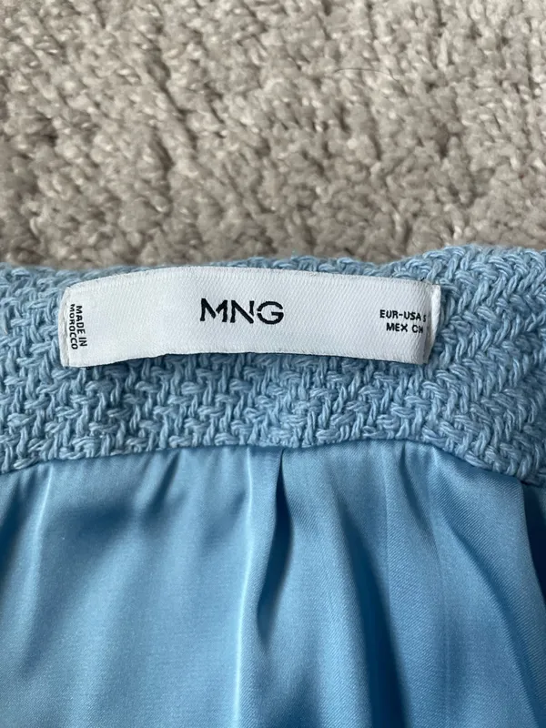 Mango Tweed Suit Mini Skirt S - Image 3