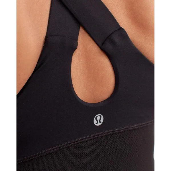 Lululemon Swift Tank Top Black Luxtreme Sleeveless Racerback Athletic Tank Sz 4 - Image 4