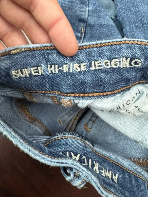 American Eagle Next Level Stretch Super Hi-Rise Jegging Jeans Size 4 Long - Image 8