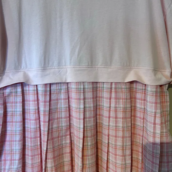 Fantastic Fawn Top Dress Pinks Oversized Pleated Cotton Lining Boho Fairy SZ M - Image 4