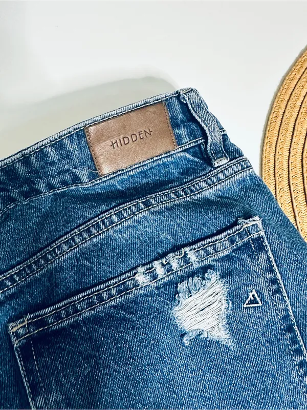 Hidden Bailey High Rise Boyfriend Distressed Jeans Size 29 100% Cotton - Image 7