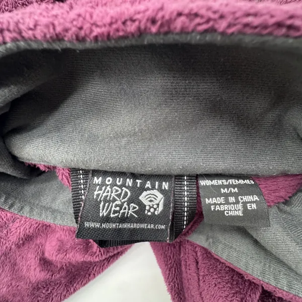Mountain Hardwear Fleece Jacket Purple‎ Zip Up Women's Medium - Image 3