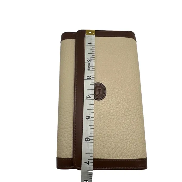 Vintage DOONEY & BOURKE Brown and Cream Wallet - Image 11