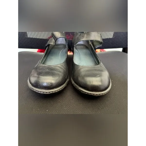 Dansko Bess Black Leather Mary Jane Strap Casual Heel Shoes Women’s Sz 37/7US - Image 3