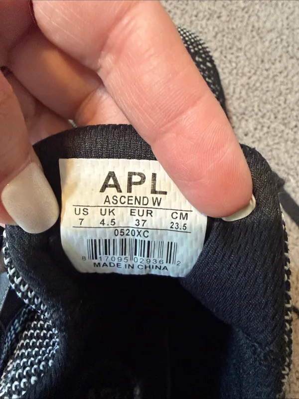 APL Black & White Knit High-Top Sneakers - Sporty Knit Design - Image 2