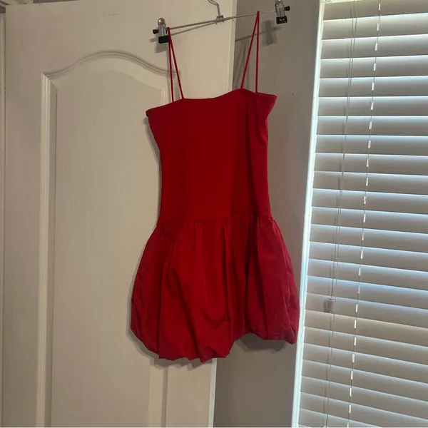 Edikted Vibrant Red Dress - Image 4