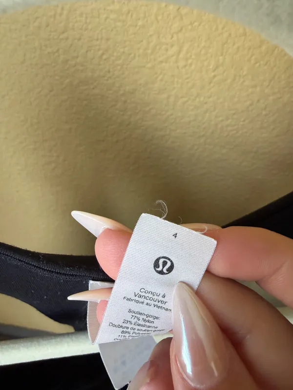 Lululemon Black Racerback Sports Bra - Image 5