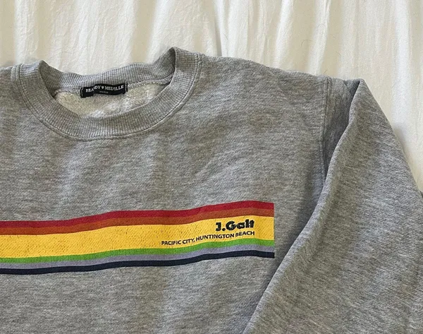 J. Galt Brandy Melville Cropped Sweatshirt - Image 2