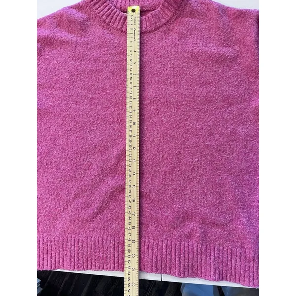 American‎ Eagle Womens Crew Neck Bright Pink Sweater Small - Image 9