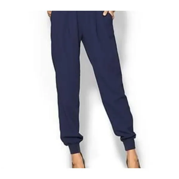 ✨Joie MARINER PANTS Cuffed Leg Crepe Jogger Navy Sz Small Pants✨ - Image 3