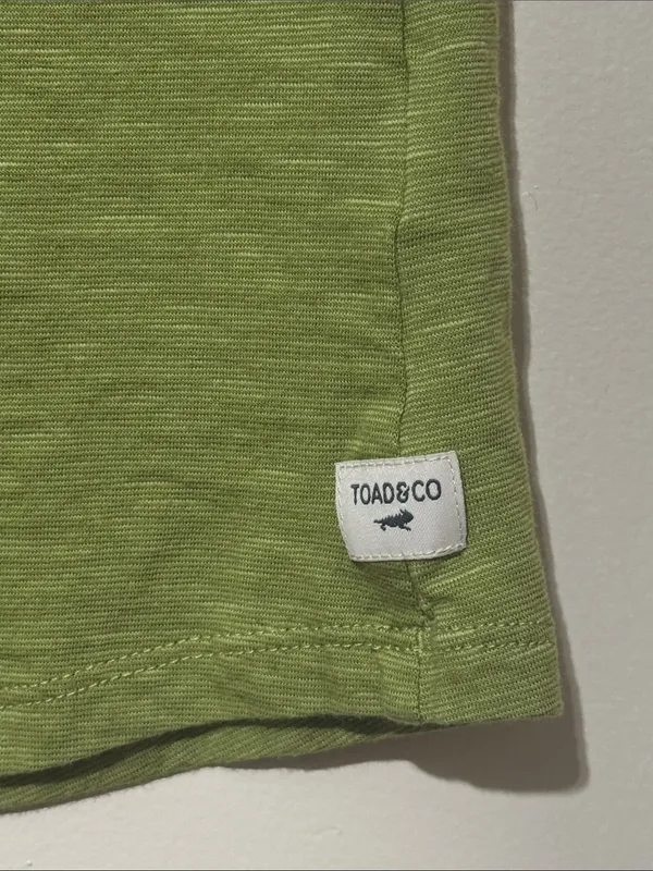TOAD & CO Marley Short Sleeve V Tee M 17.5” p2p Huckleberry $55 Retail NWOT - Image 5